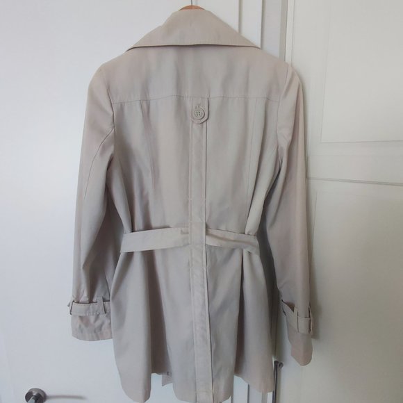 DKNY trench coat cream colour women's size M - Picture 5 of 11
